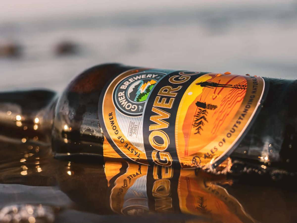 Gower Brewery Gower Gold Welsh ale bottle